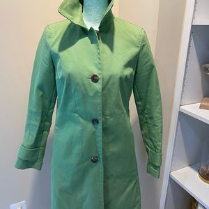Adorable kelly green rain coat
